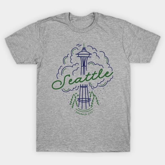 Seattle Space Needle T-Shirt by luckybengal